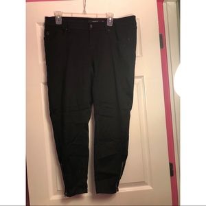 Torrid: Black Jeggings with zippers near the ankles